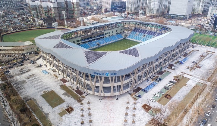 2019년 개장한 DGB대구은행파크의 모습.대구FC 홈페이지 캡처