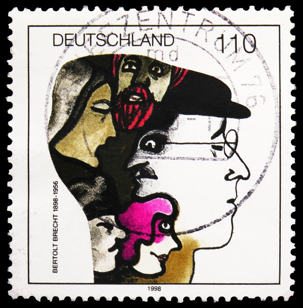 1998년에 독일에서 발행한 브레히트 우표